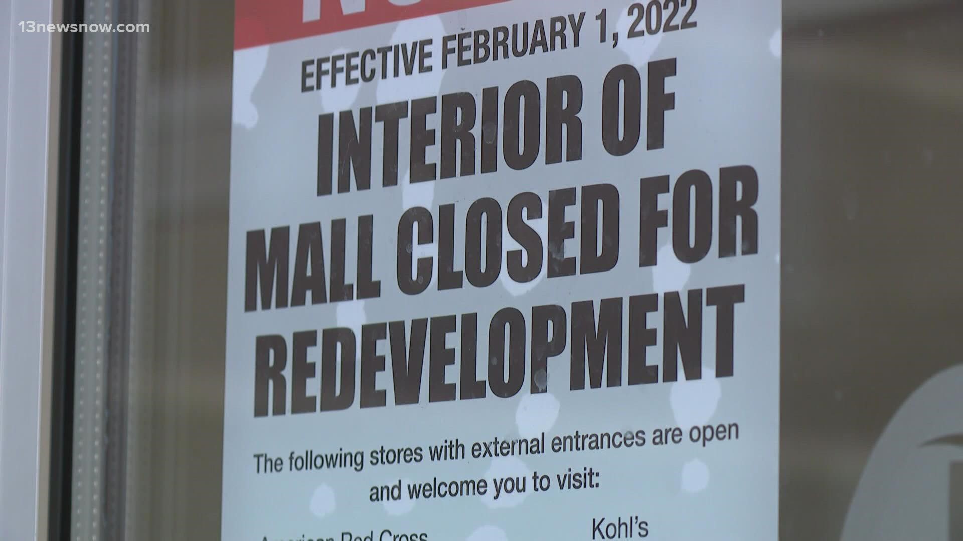 Leaders with Pembroke Realty Group said the demolition of parts of the mall is expected to start in September.