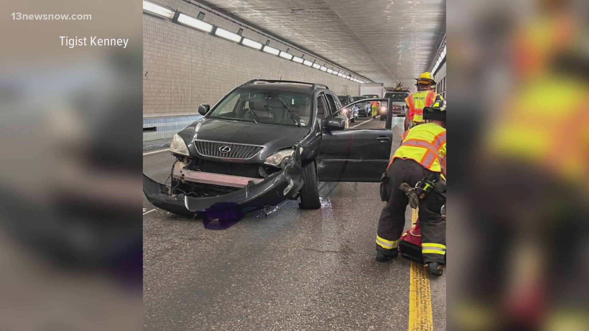 When a serious crash happened inside the Hampton Roads Bridge-Tunnel (HRBT) earlier this week, a group of Good Samaritans stopped to help the injured driver.