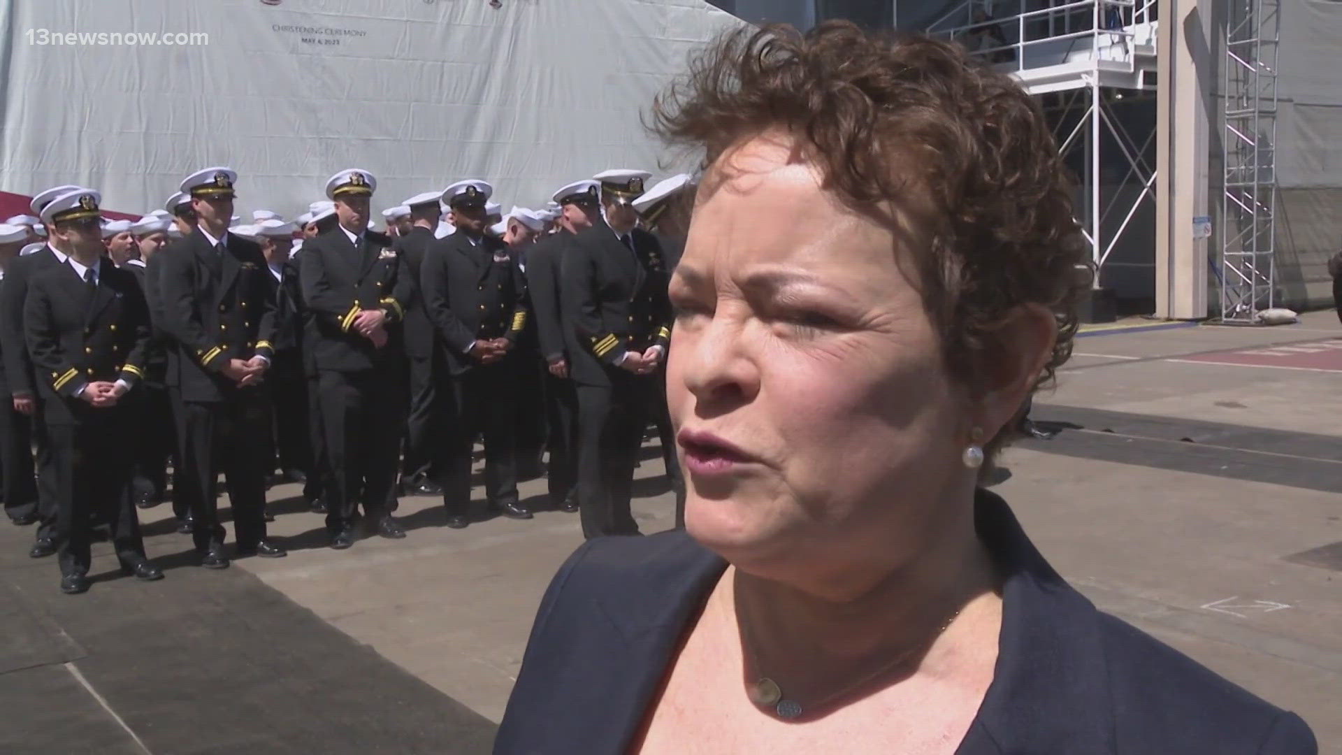 The President of Newport News Shipbuilding Jennifer Boykin's name turned up on a list of 92 American citizens permanently banned from entering the country.