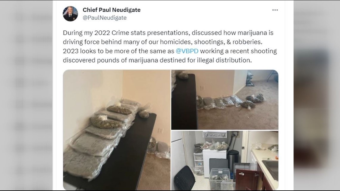 VBPD: Illegal marijuana sales 'driving force' behind violent crime in 2023 - Vimarsana News