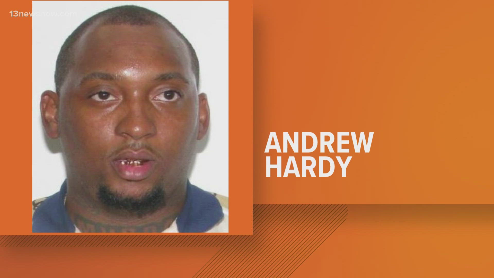 Andrew Hardy is accused of stealing more than 400 dollars at gunpoint earlier this month.