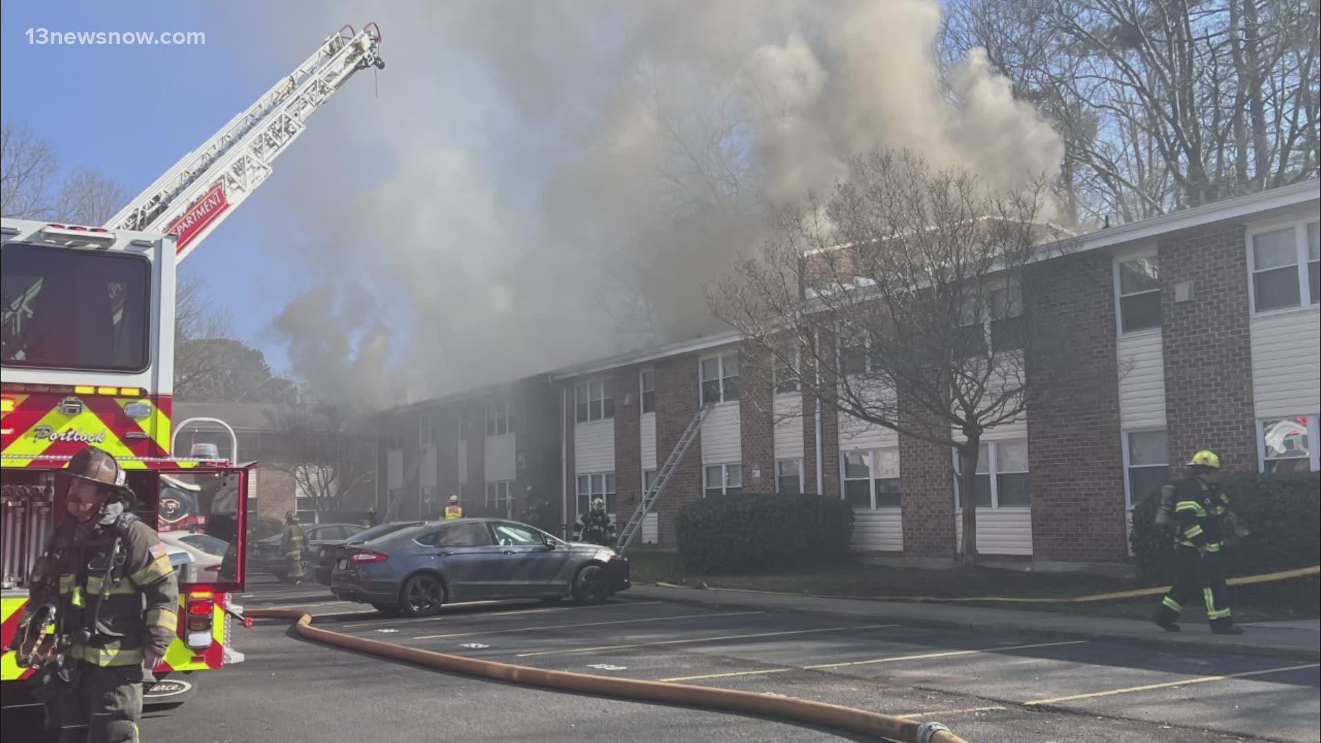 Eight units were affected, but everyone got out of the building safely.