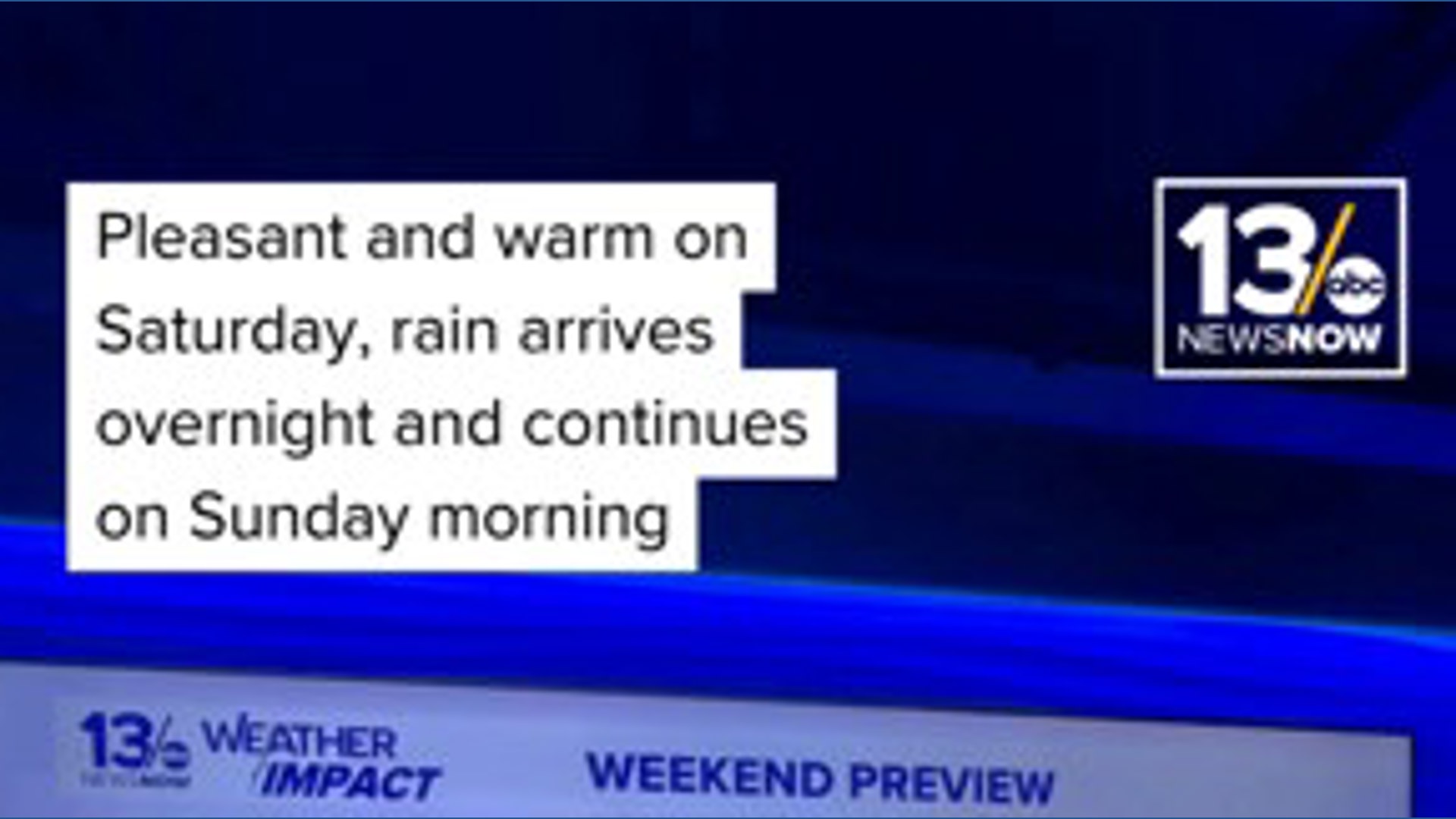 Weekend Preview: Pleasant on Saturday, with showers and cooler ...