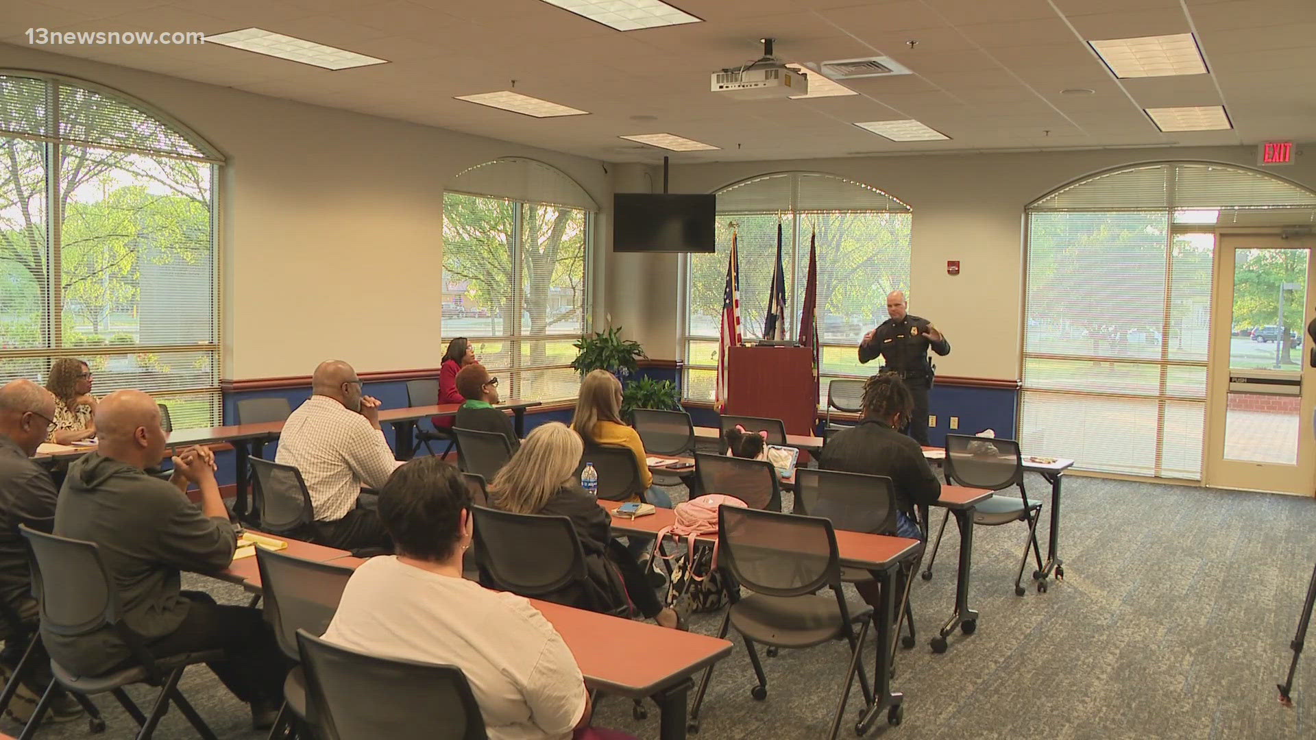 The Newport News police chief hosted a Town Hall with the Newport News NAACP.