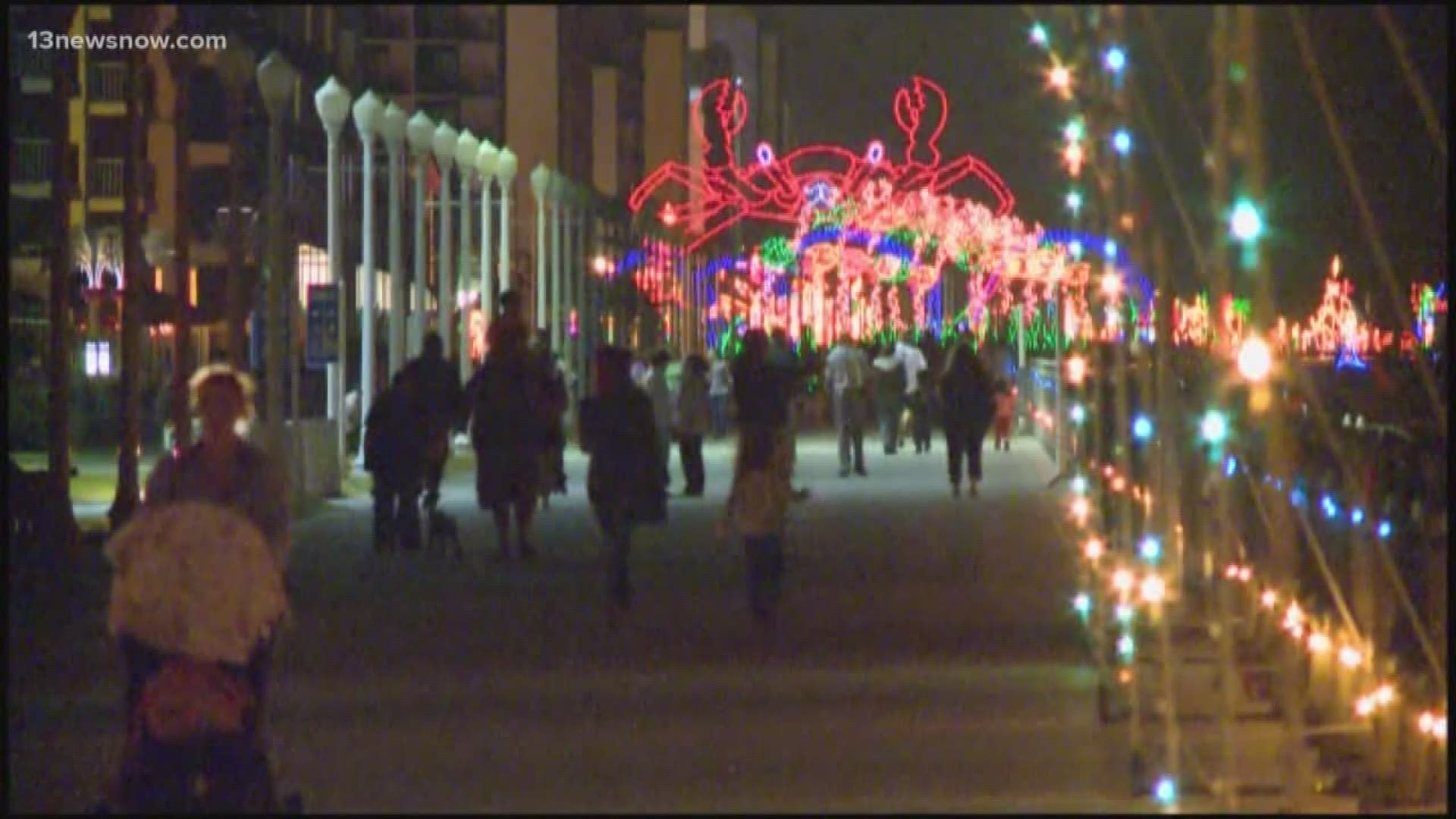 Along the Virginia Beach Boardwalk, twinkling lights will be on display starting Nov. 22. The holiday tradition is a fan favorite in the area.