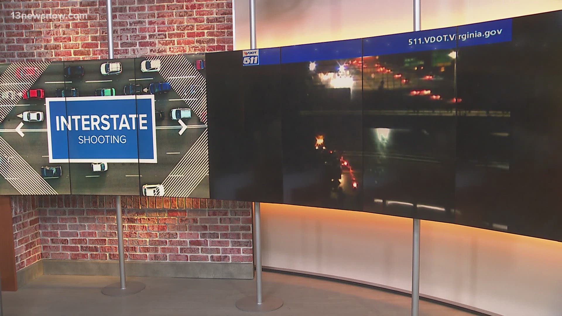 Virginia State Police are investigating a shooting on Interstate 64 near the Mercury Boulevard exit after a sedan fired shots at another vehicle.