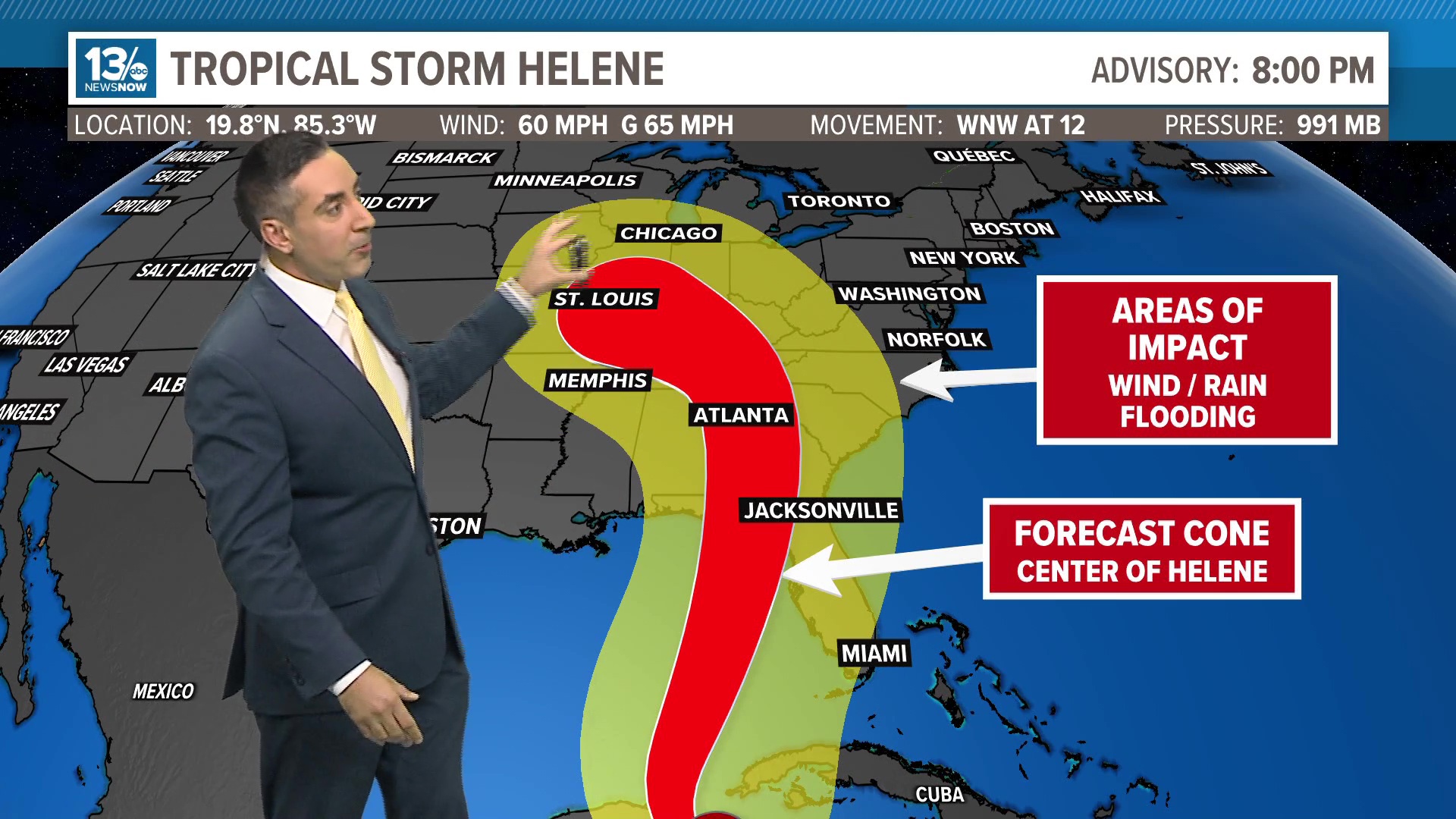 The storm is expected to become a major hurricane later this week before making landfall in the U.S.