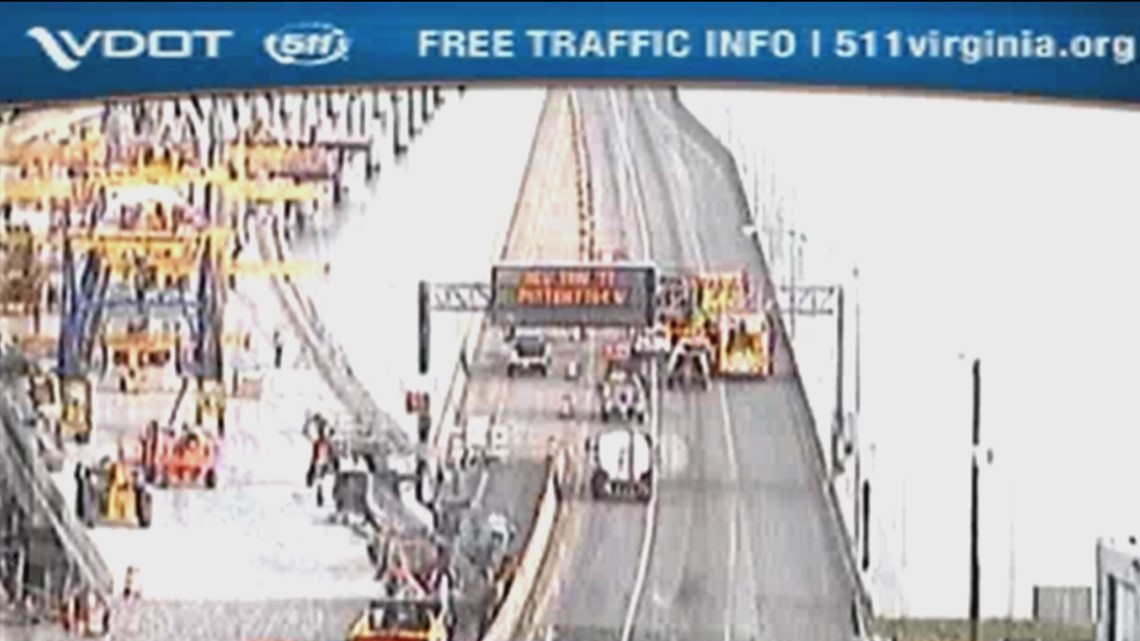 Crash closed all I-64 W lanes near HRBT Tuesday morning | 13newsnow.com