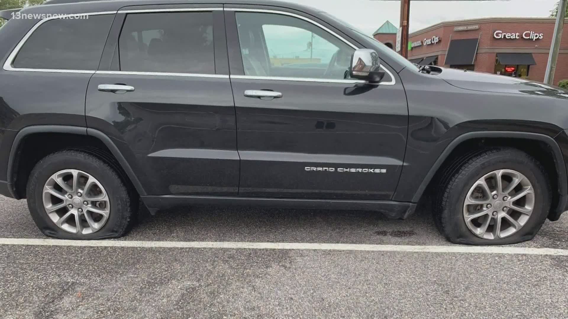 Community members said a week ago, someone started slashing tires in the neighborhood. Now, the damage has amped up - car windshields are getting smashed.