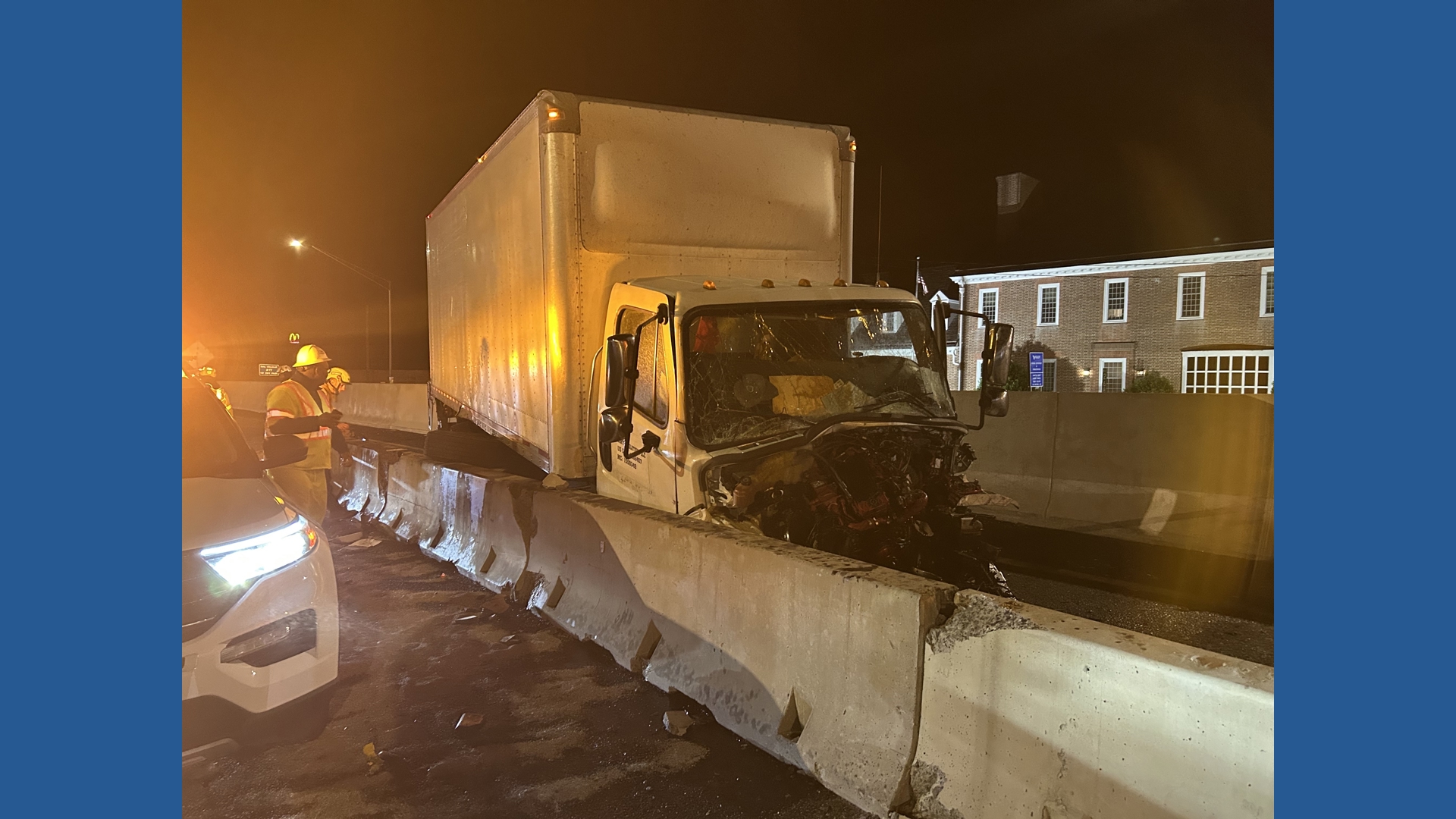 Crash slows traffic at HRBT; eastbound lane and shoulder closed ...