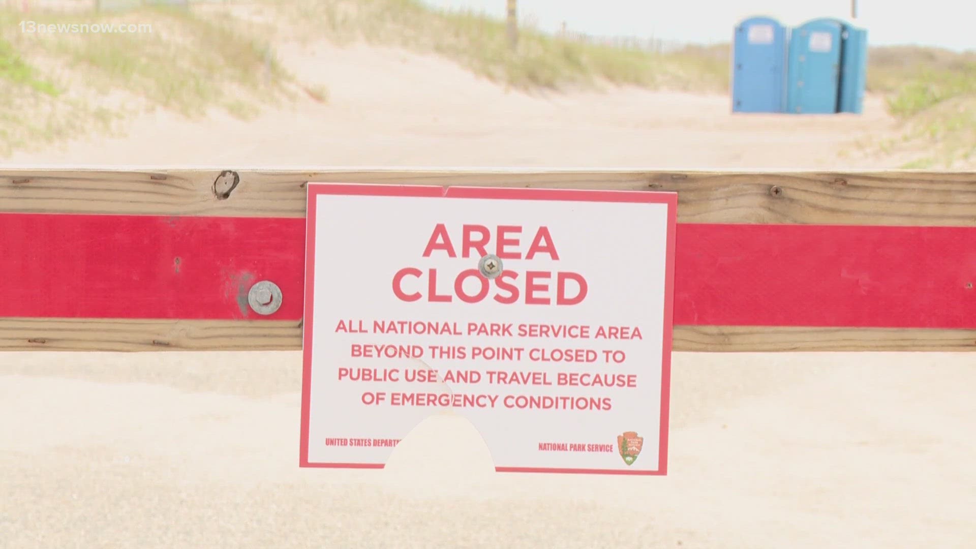 A section of beach has been closed for weeks now after people reported a chemical smell and sheen on the water.