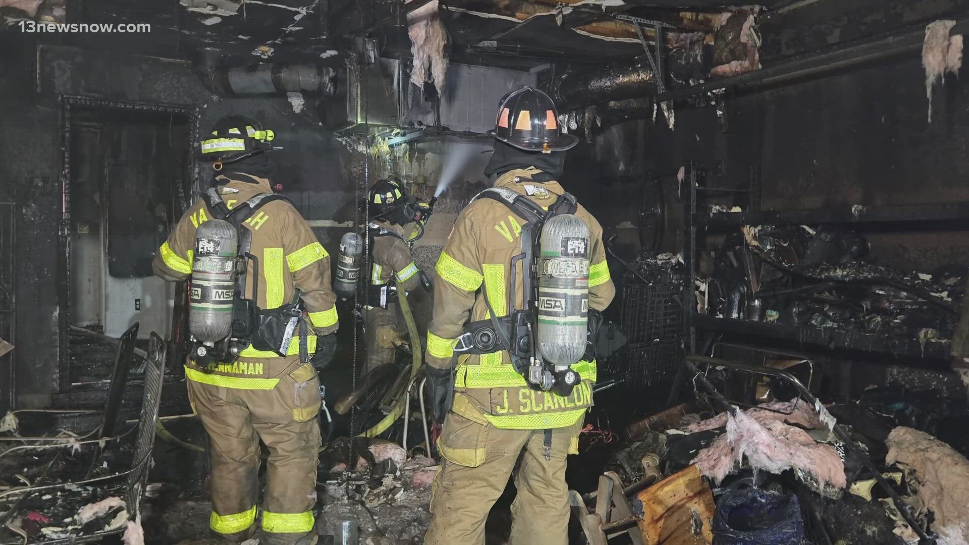 The fire happened on 13th Street shortly before 2 a.m. When crews arrived, they found heavy smoke and flames coming from the home.
