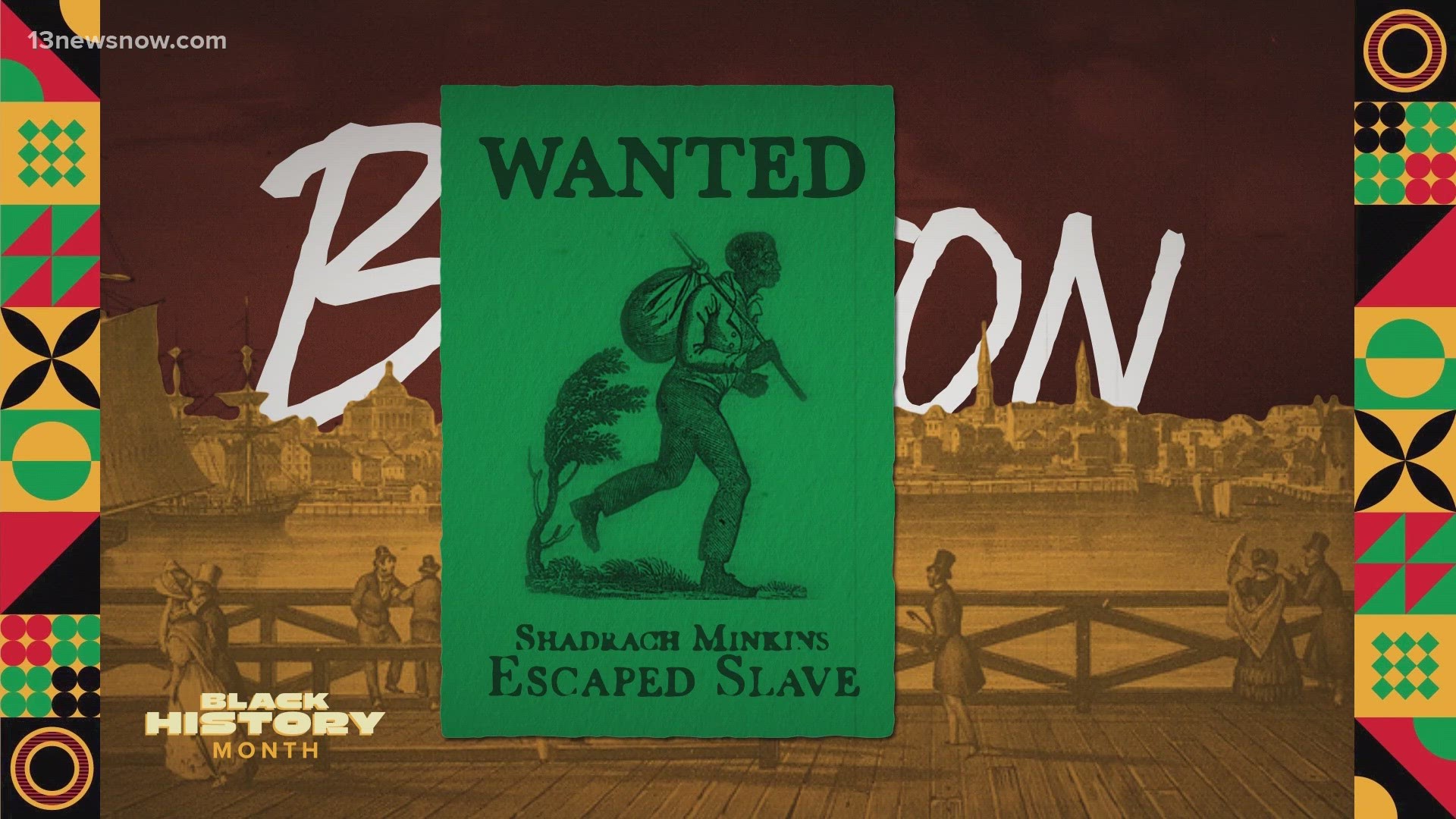 A slave born in Norfolk stood trial after being captured, but with help, he was able to reach freedom. Here's the story of Shadrach Minkins.