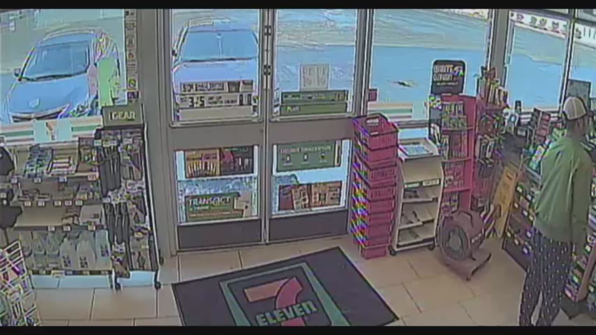 Surveillance video of a man in Newport News exposing himself at a 7-Eleven. Courtesy: Newport News Police Department