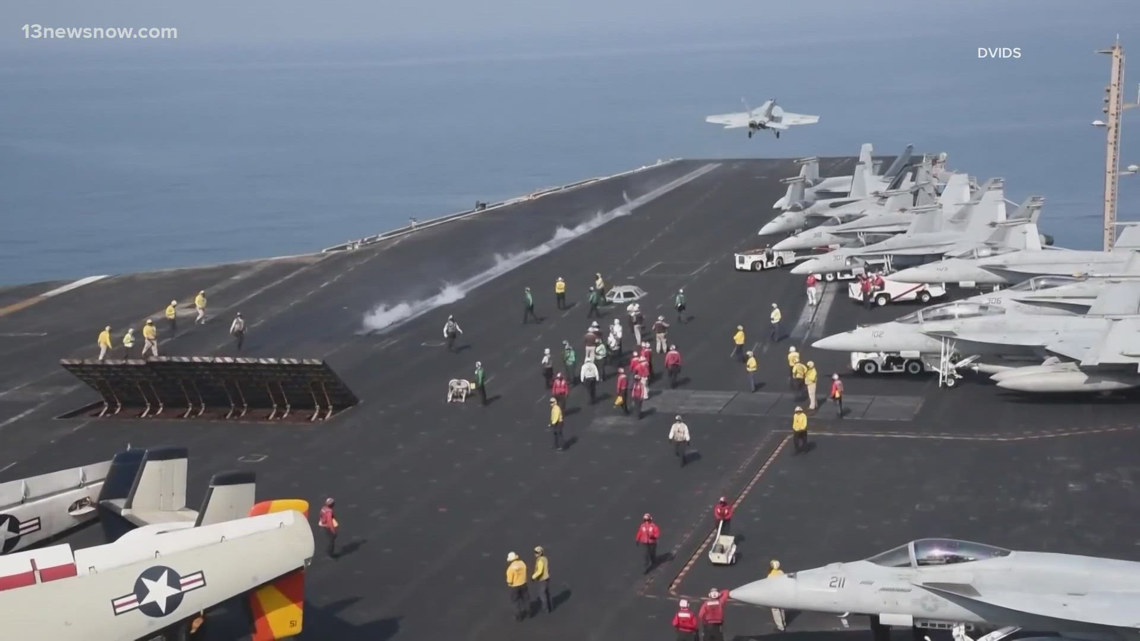 Eisenhower squadrons return to Hampton Roads Friday morning after 9-month deployment
