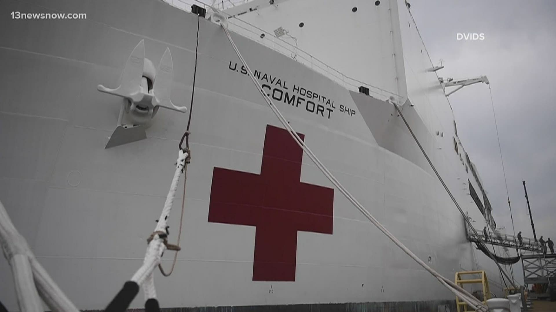 The USNS Comfort sailed to New York to alleviate non-coronavirus patients from hospitals there. After an order from the president, now they treat COVID-19, too.