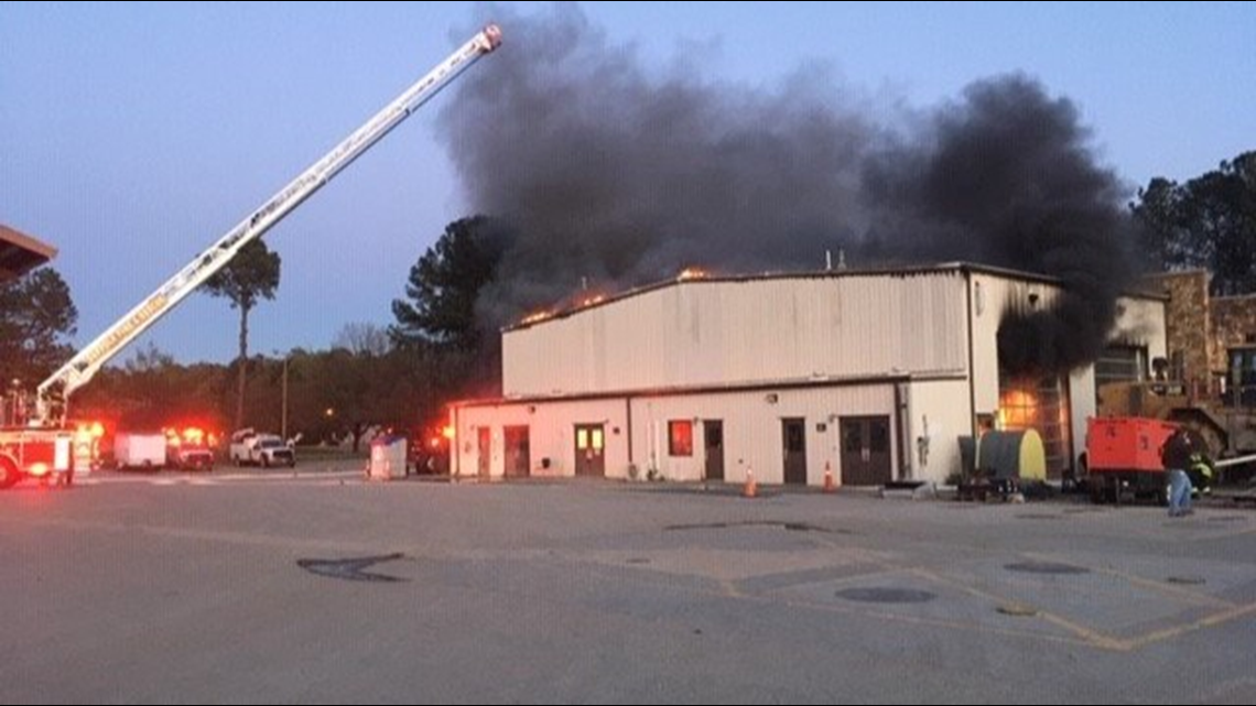 Operations building at Suffolk landfill catches fire