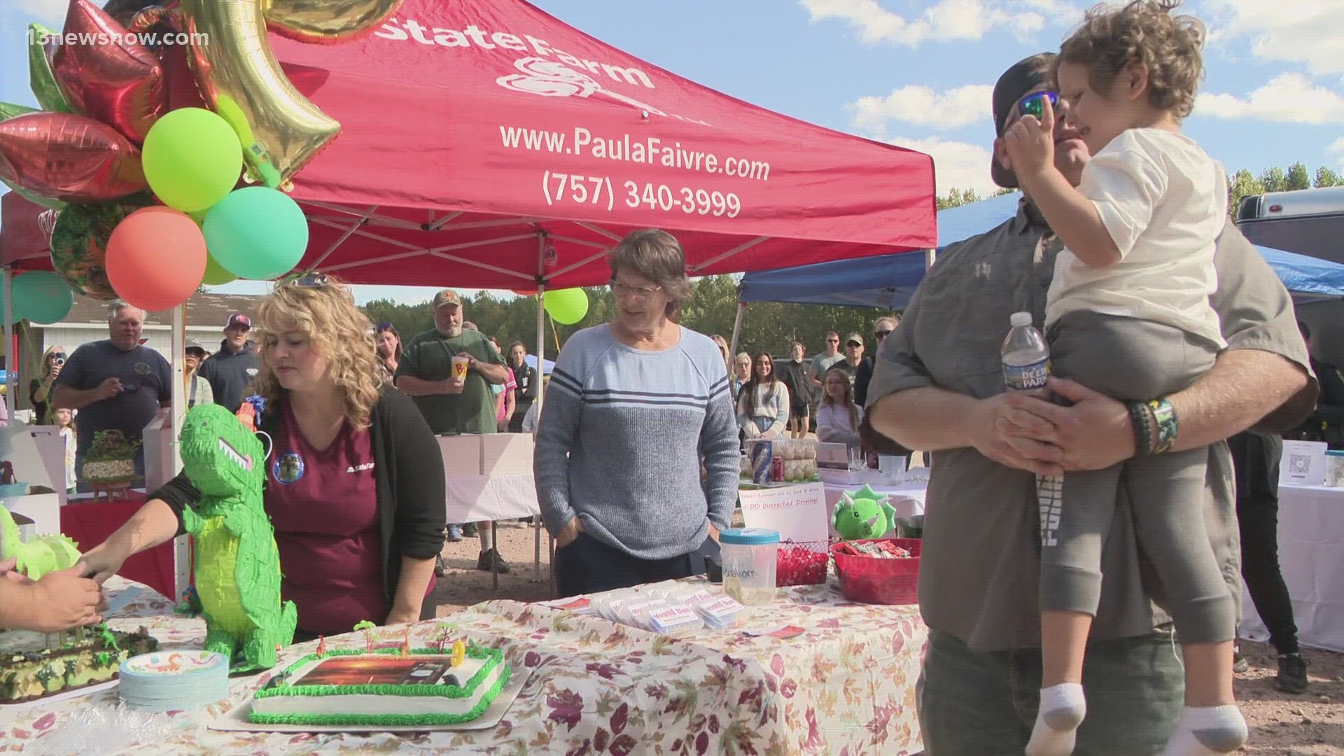 Forrest died in a hit-and-run Tuesday, just days before his 9th birthday. On Sunday, Hickory Towing held a birthday celebration in honor of the life taken too soon.