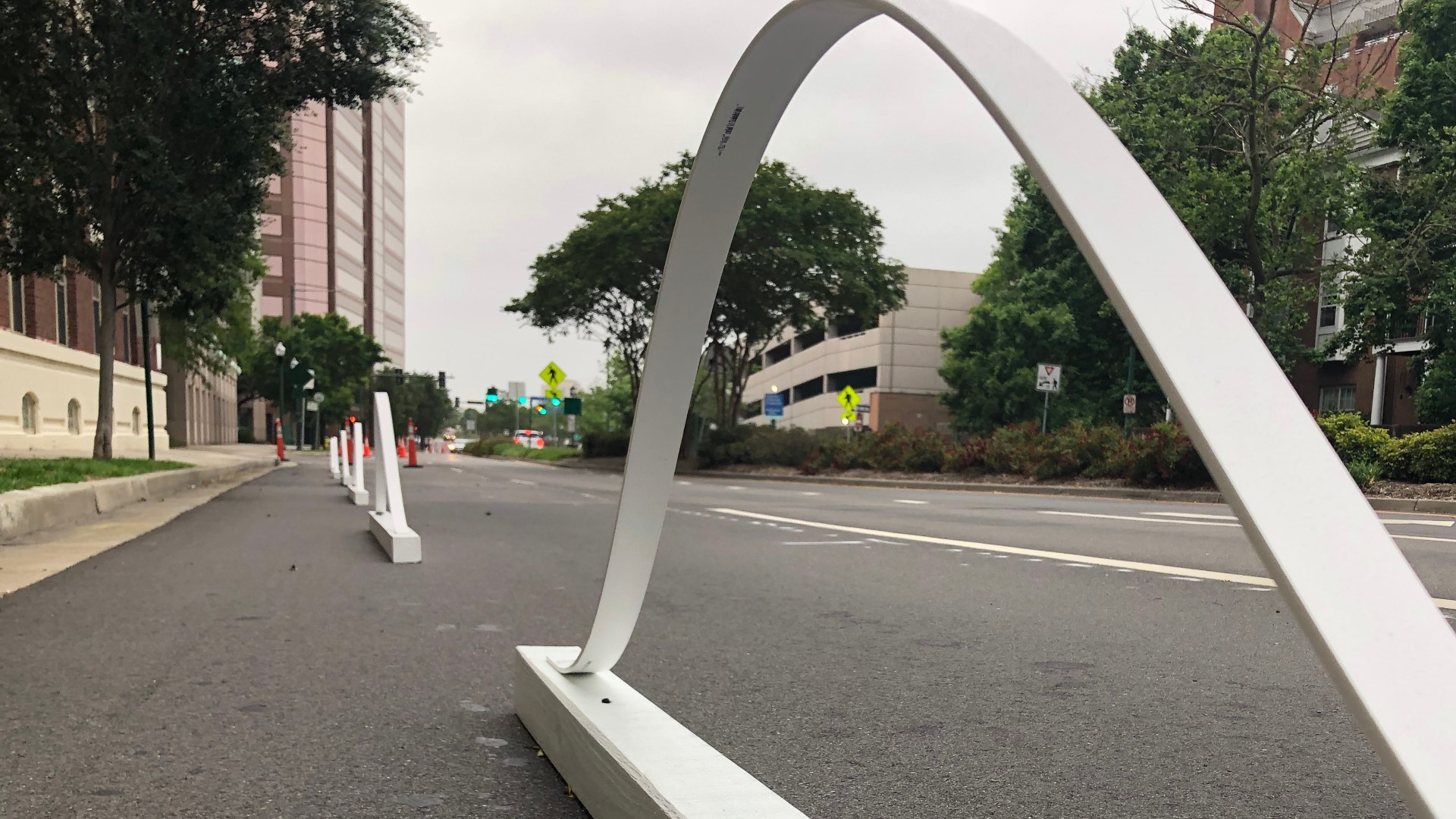 Boush Street is now down to one lane and there are dozens of wave-shaped markers outlining new parking spots. It’s part of a new city initiative called OpenNorfolk.