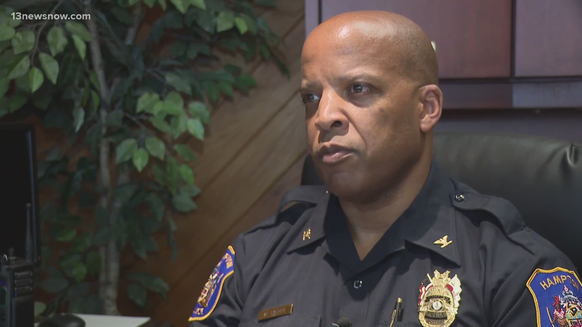 After 21 months on the job, Hampton Police Chief Mark Talbot is leaving for the same job in Norfolk.