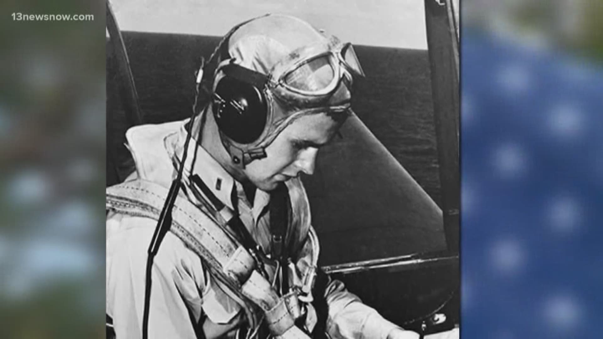 A young naval aviator trained in the tiny hamlet of Creeds, in what is now Virginia Beach for World War II. That aviator? George H.W. Bush.