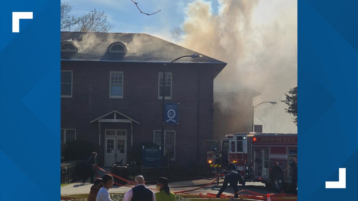 Fire at Hampton University administration building