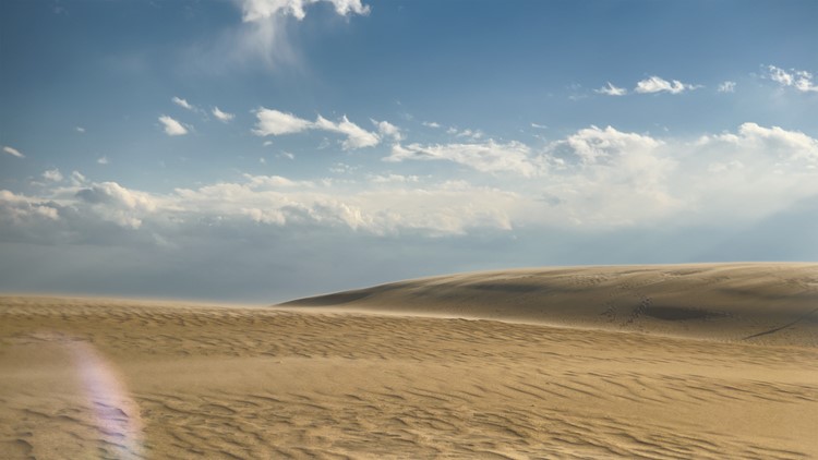 Jockey's Ridge, which has the tallest 'living' sand dune on the East Coast, is just 90 minutes from Norfolk