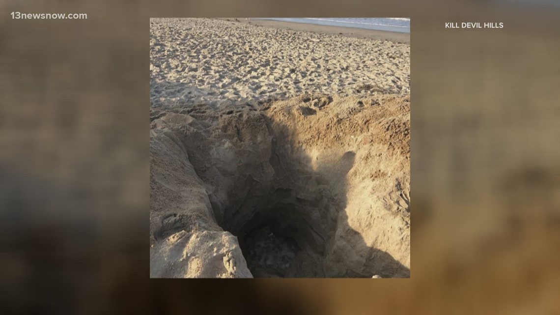 Kill Devil Hills town officials warn against digging large holes on
