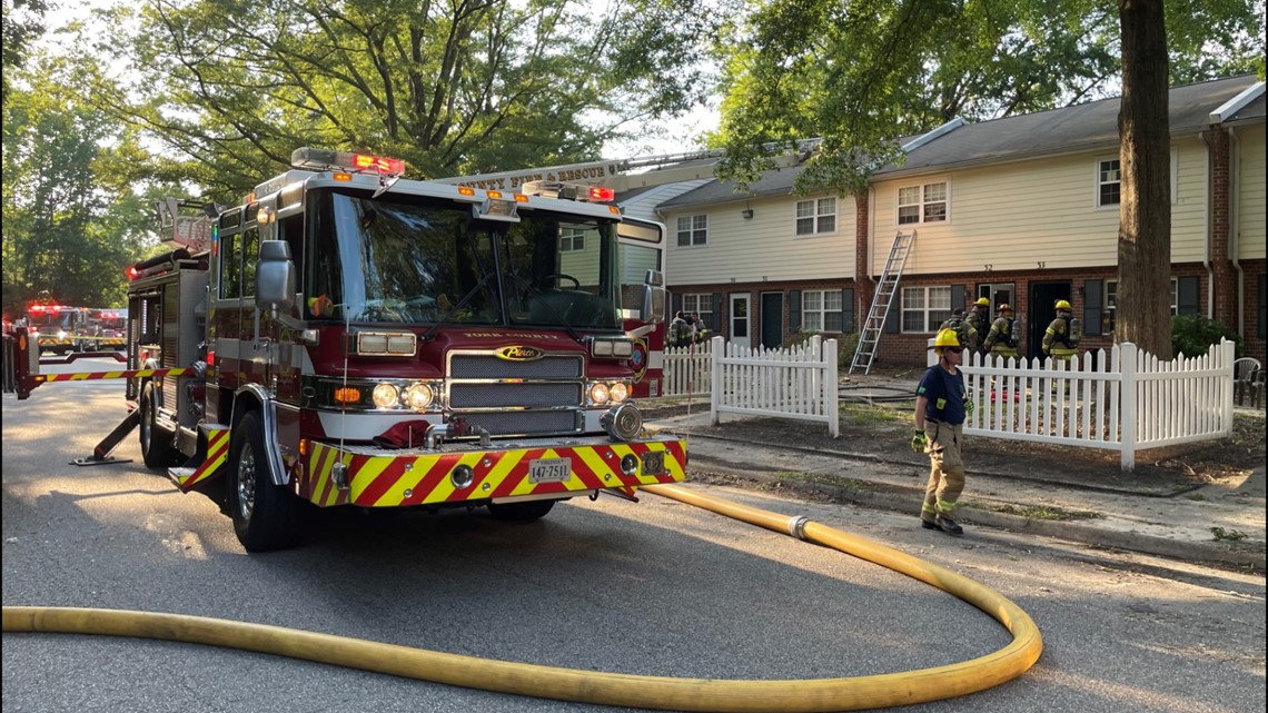 Fire early Monday evening damages apartment in Yorktown