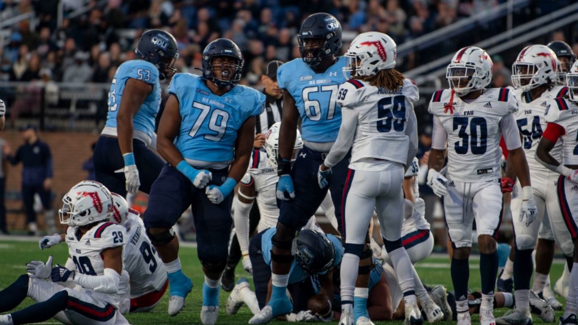 Nick Rice kicked three second-half field goals and Old Dominion scored on two first-half safeties en route to a 30-16 win over Florida Atlantic on Saturday.