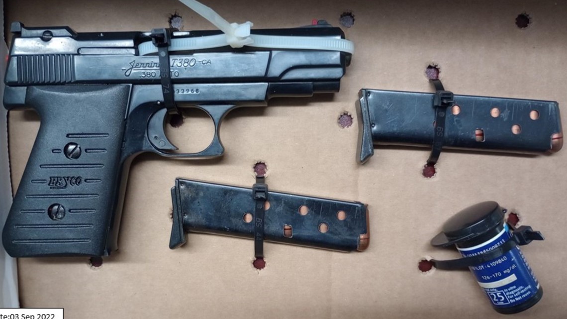 20 bullets and one in the chamber Gun seized at ORF Saturday