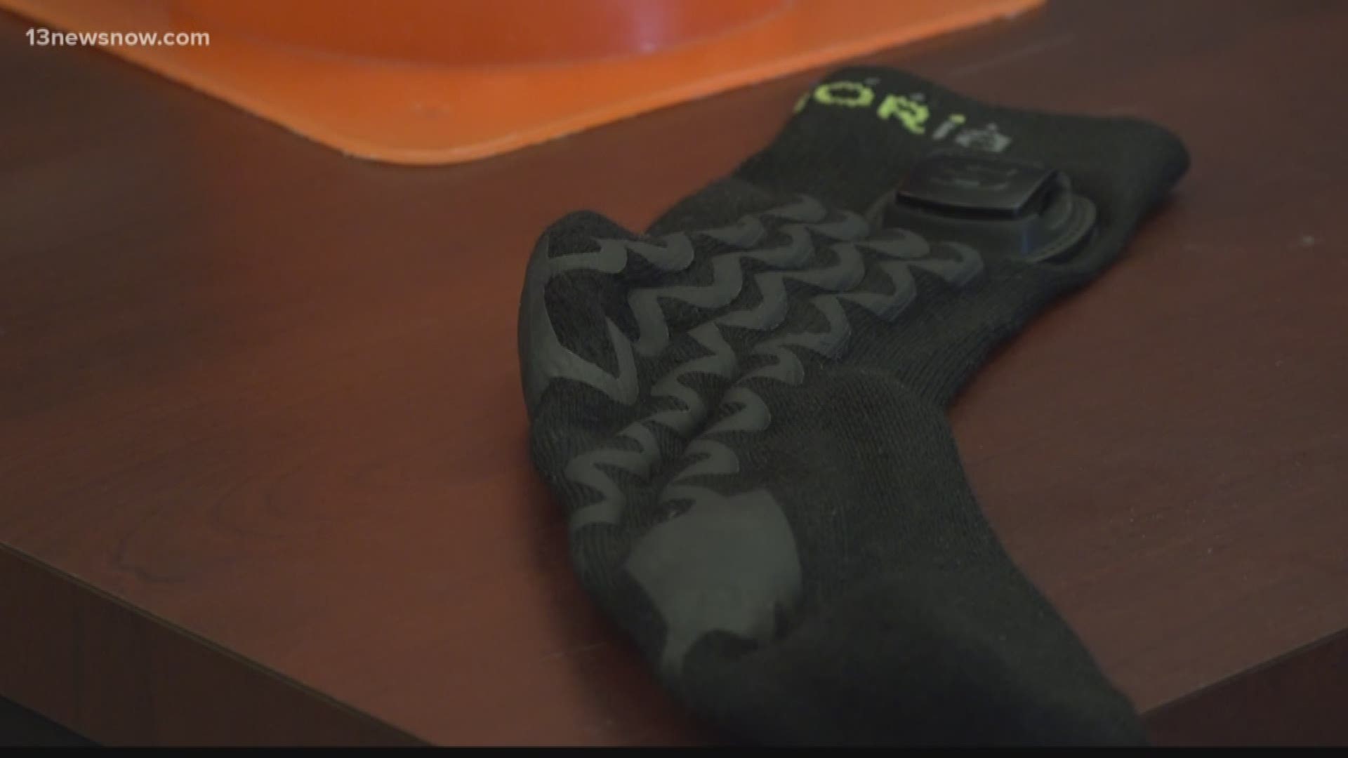 Students are using a fitness sock for science.