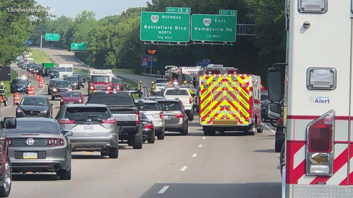 Multi Vehicle Crash On Chesapeake Expressway | 13newsnow.com