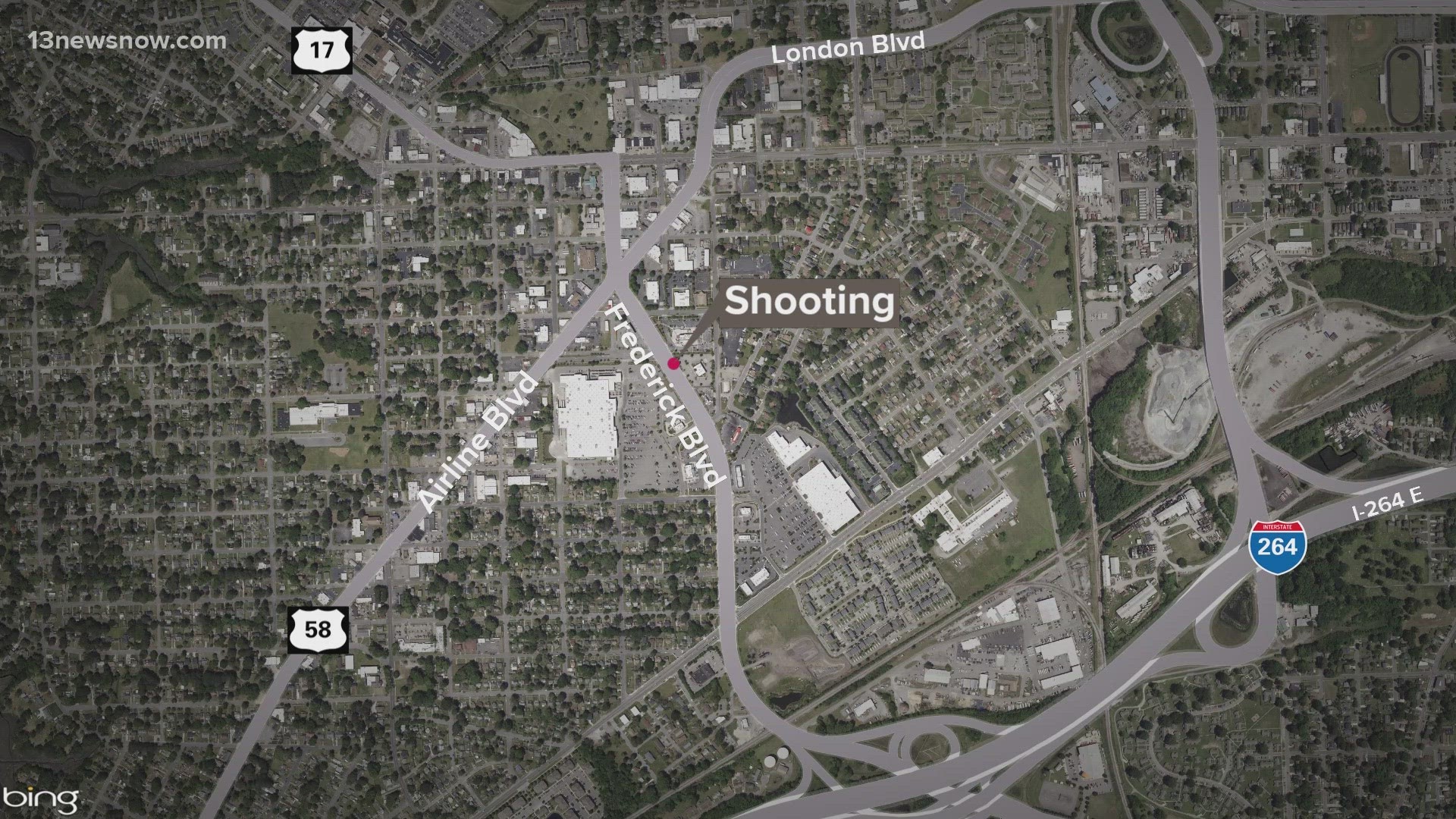 Shots rang out on Frederick Boulevard near the Walmart in Portsmouth.