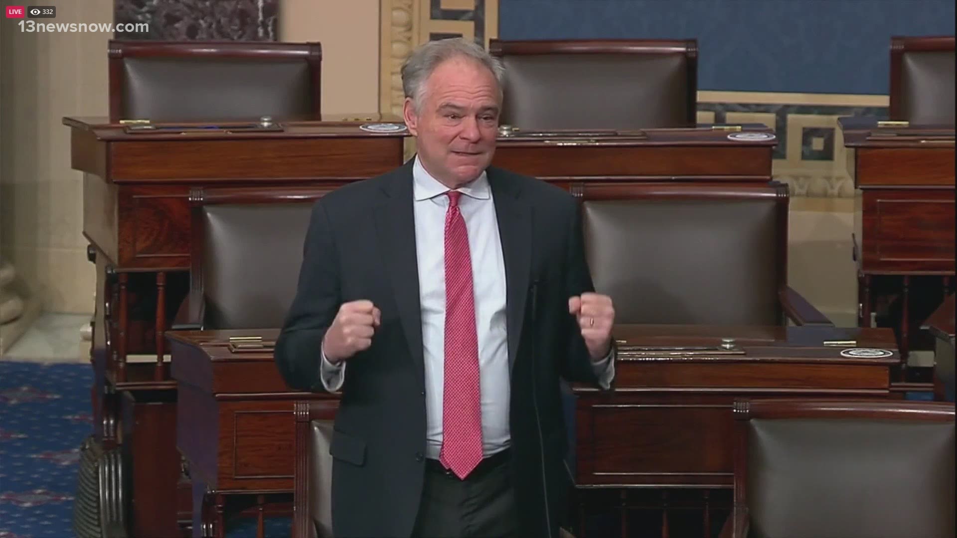 U.S. Senator Tim Kaine highlighted the urgent need to pass this legislation to help Virginians get back on their feet.