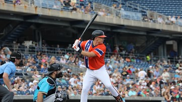 DeLuzio delivers 2-run walk-off HR as Tides rally to top Stripers 9-7