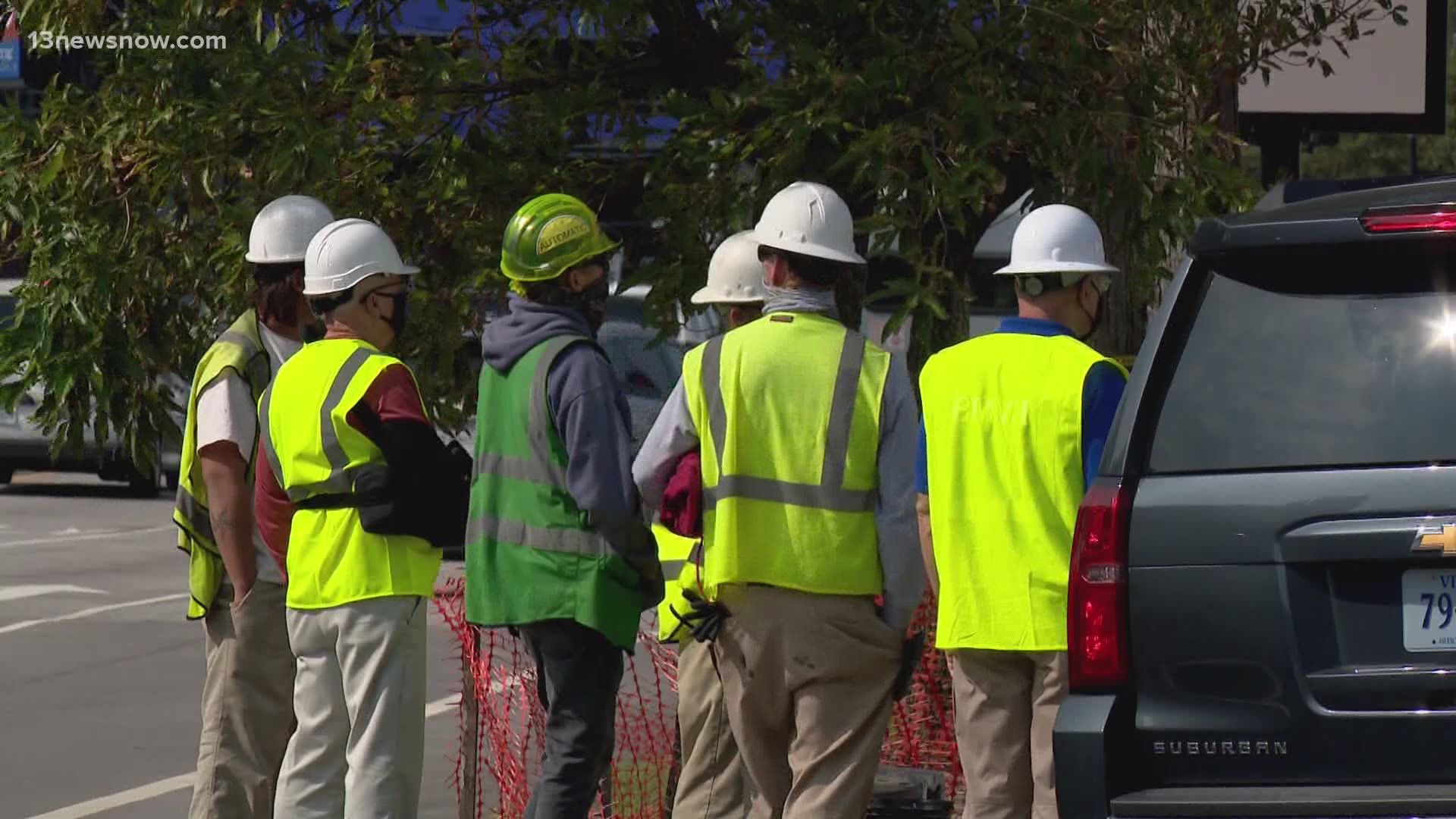 Police are working to learn how a construction worker died after he was found unresponsive on Colley Avenue in Norfolk.