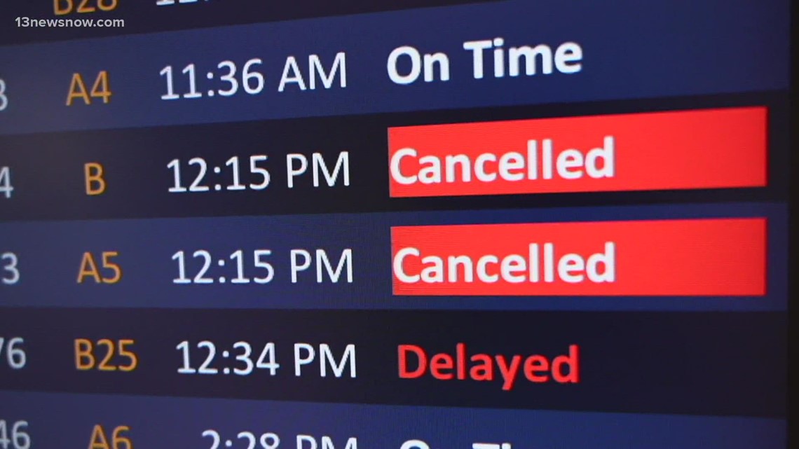 Flight Problems Windy conditions around Norfolk International Airport cause problems ...