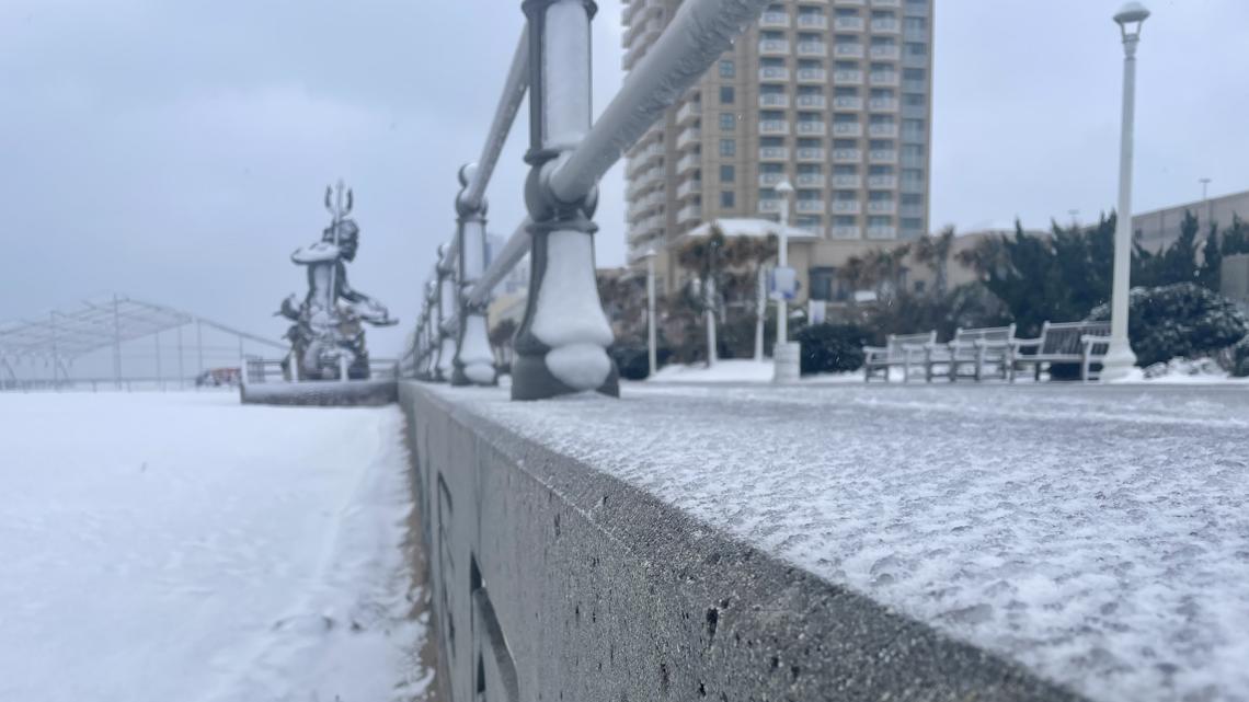 Sand and Snow Virginia Beach Oceanfront attracts winter visitors