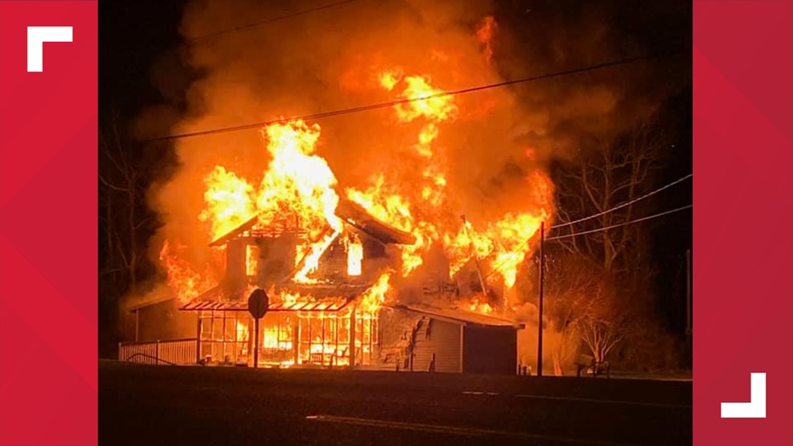 Two adults, two children hurt after home goes up in flames in Currituck ...