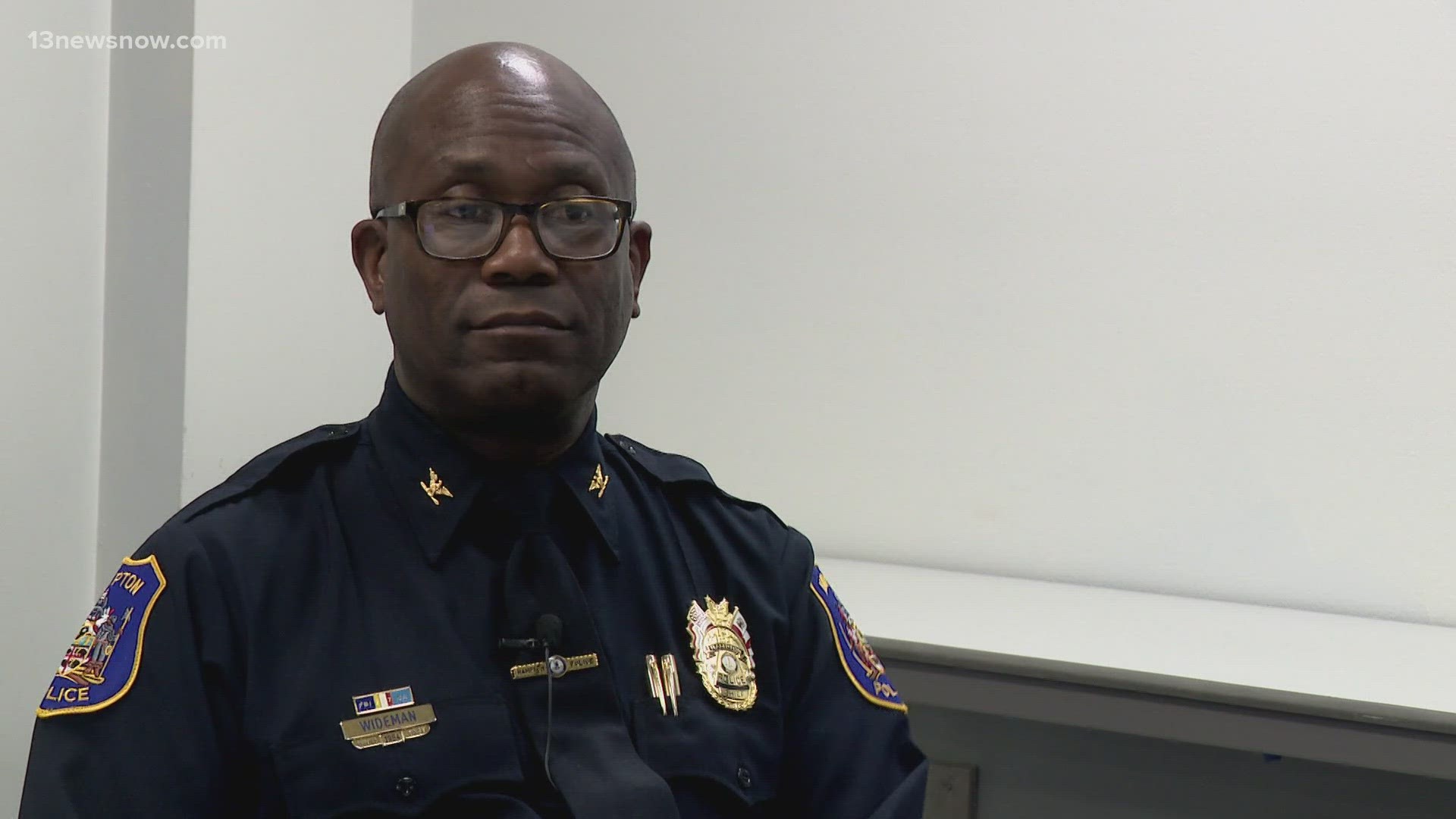 Chief Jimmie Wideman said his overall mission is public service, meaning making sure Hampton citizens feel safe in their homes, businesses and on the road.