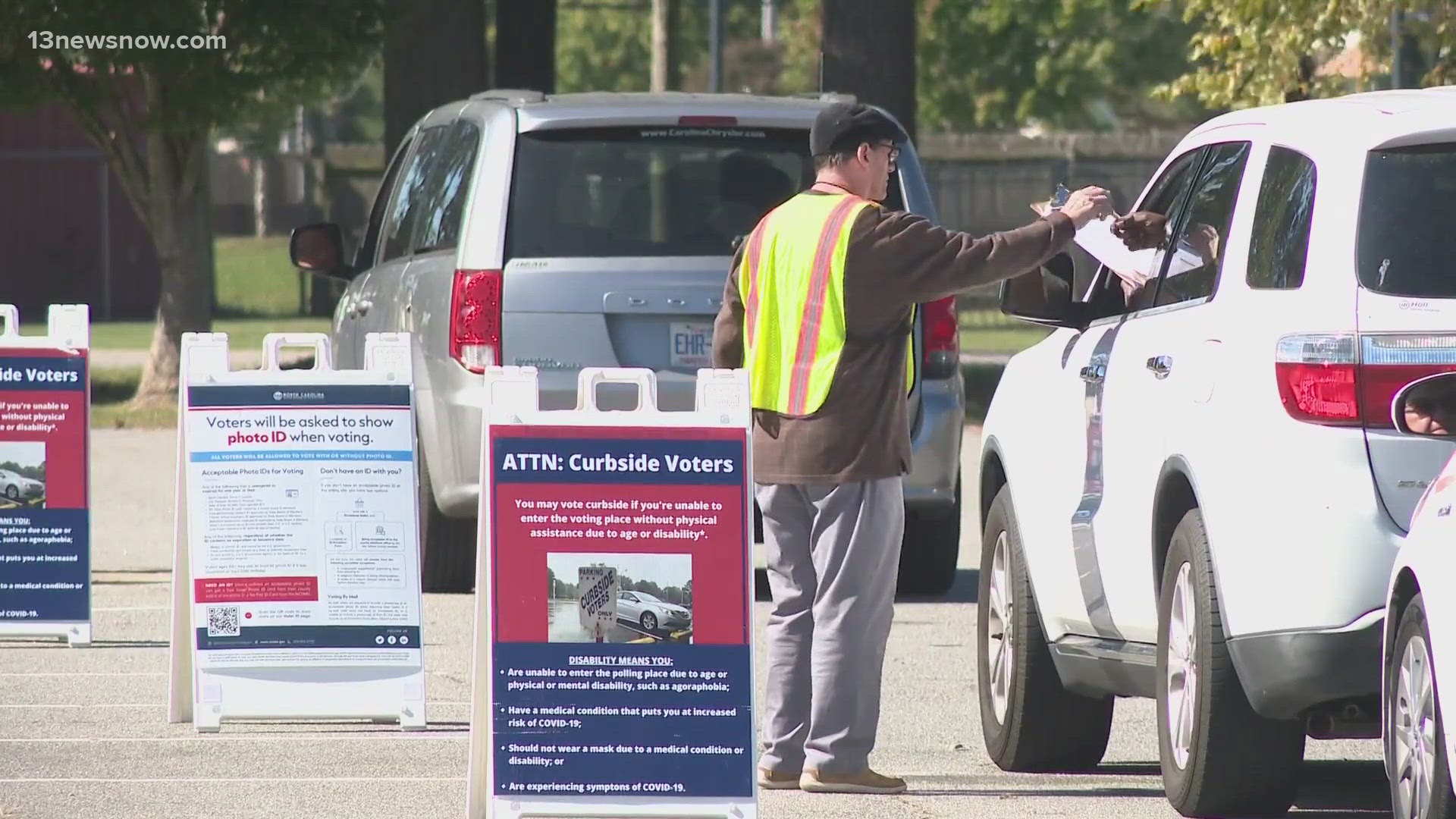 On the first day of early voting, Pasquotank County's only early voting center saw more than 1,500 voters pass through its doors.