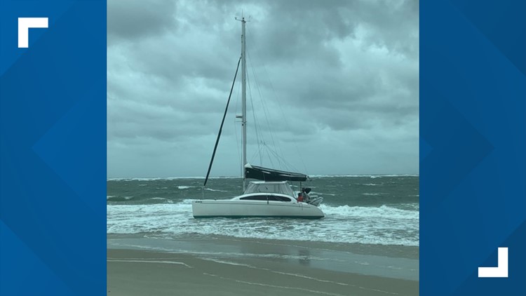 Boat abandoned, 4 rescued from 12-foot waves off the Outer Banks