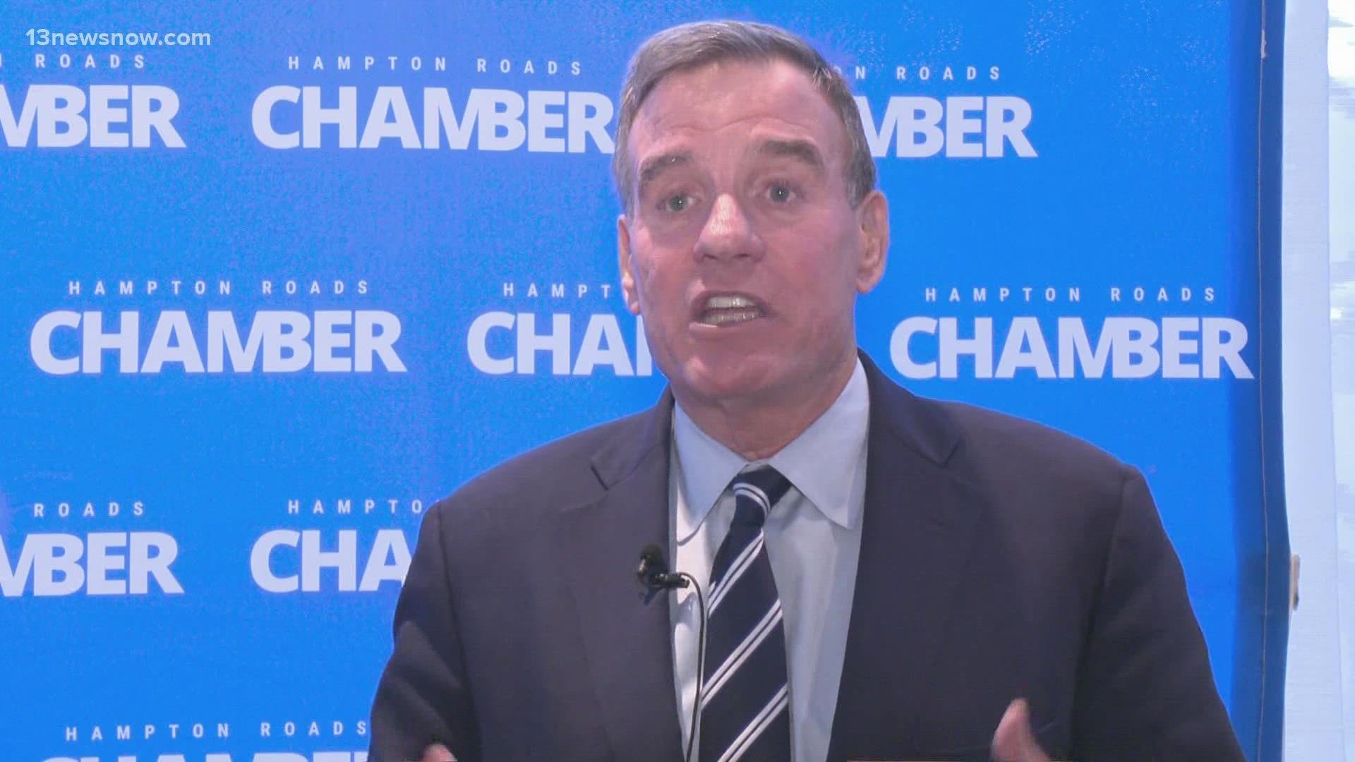 The U.S. Senate recently passed a resolution to block vaccine mandates. U.S. Sen. Mark Warner said the mandates help workplaces stay safer.