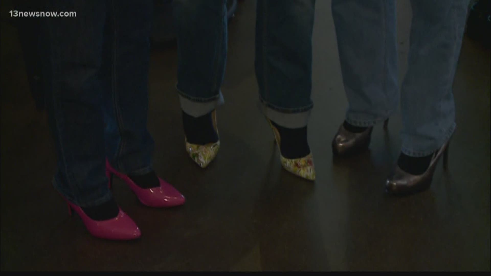 The 'Walk a Mile in Her Shoes' kick-off event