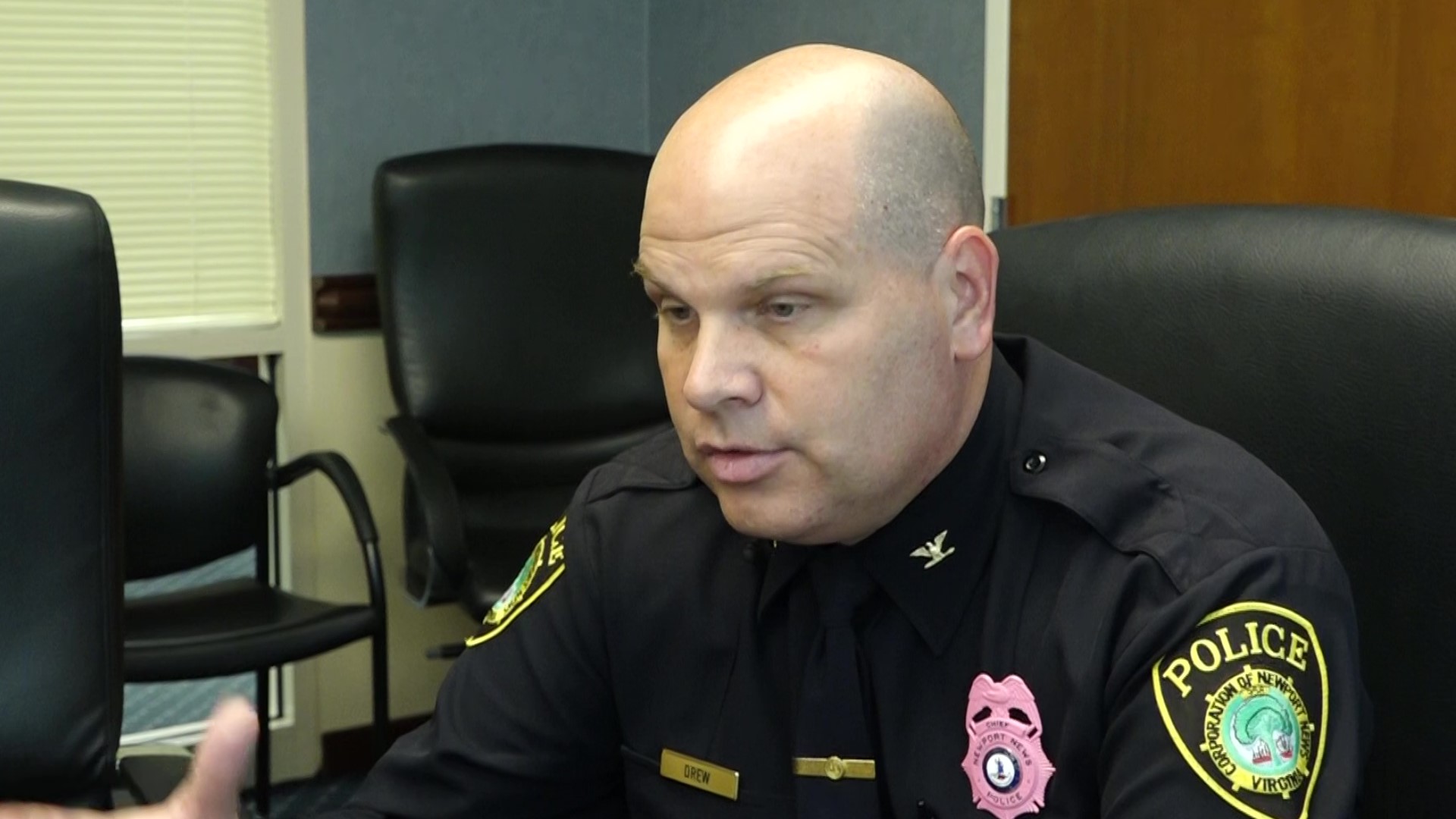 Newport News Police Chief Steven Drew speaks with 13News Now reporter Sarah Hammond about the police department's process for solving homicides.