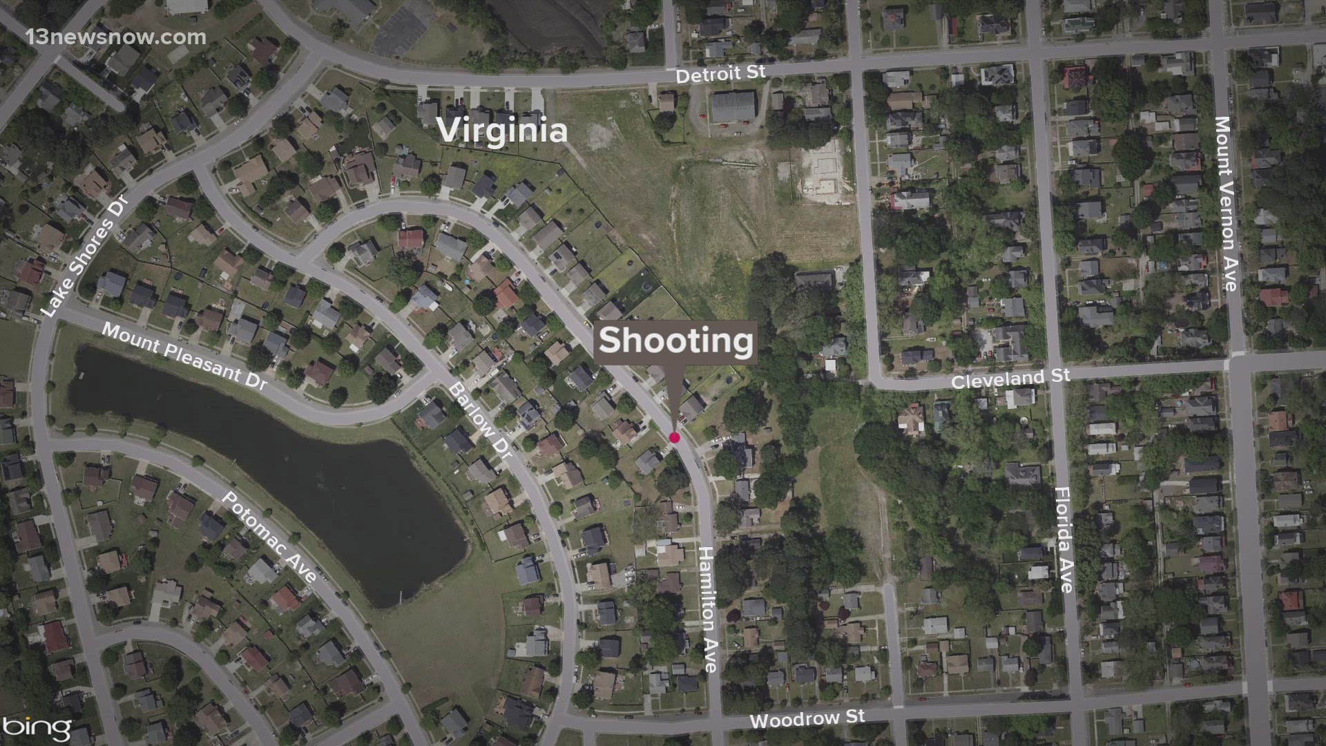 Portsmouth police responded to a call reporting a shooting in the 300 block of Hamilton Ave.