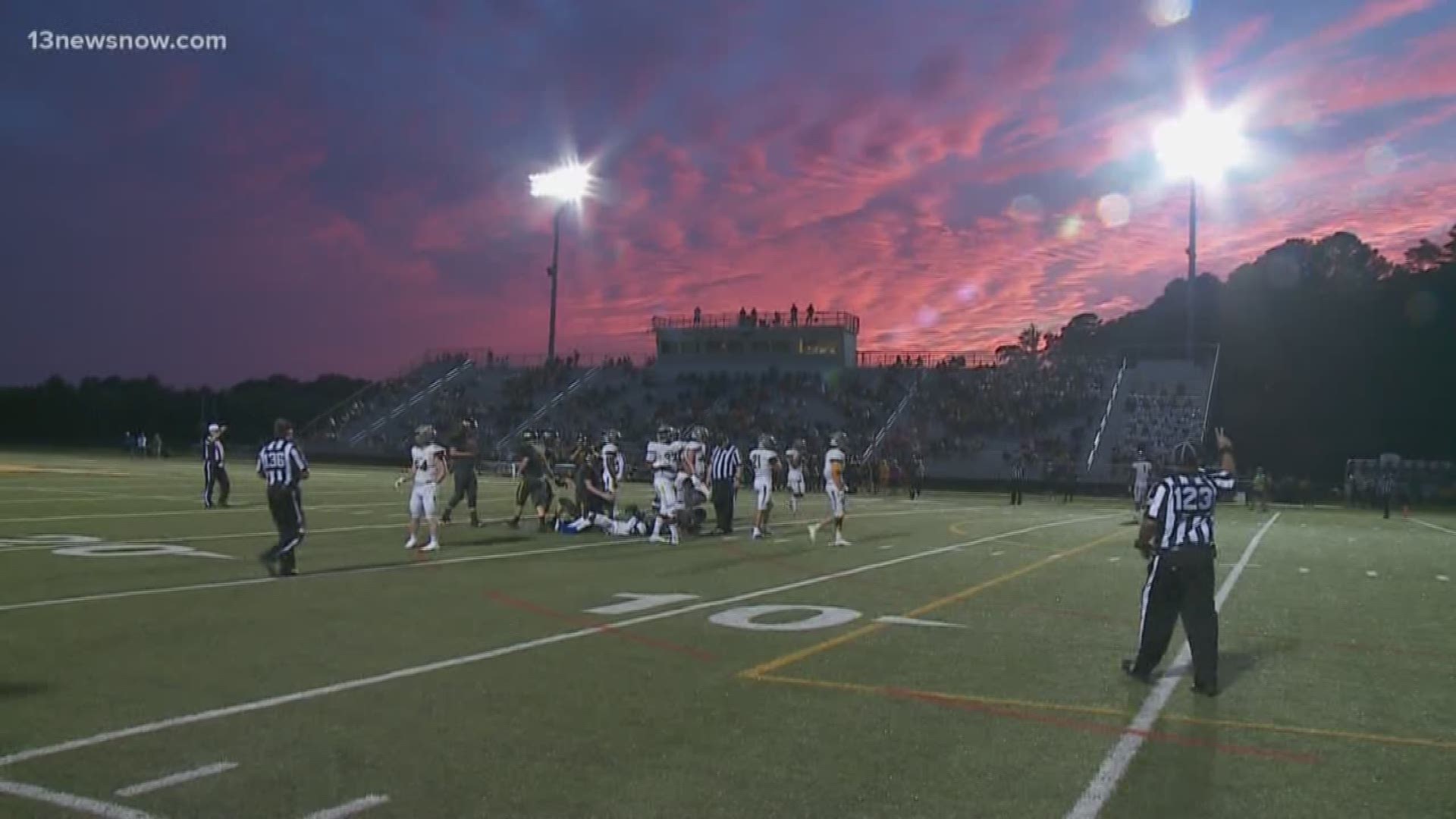 Several schools moved up their games to beat the storm. We've got Beach District highlights.