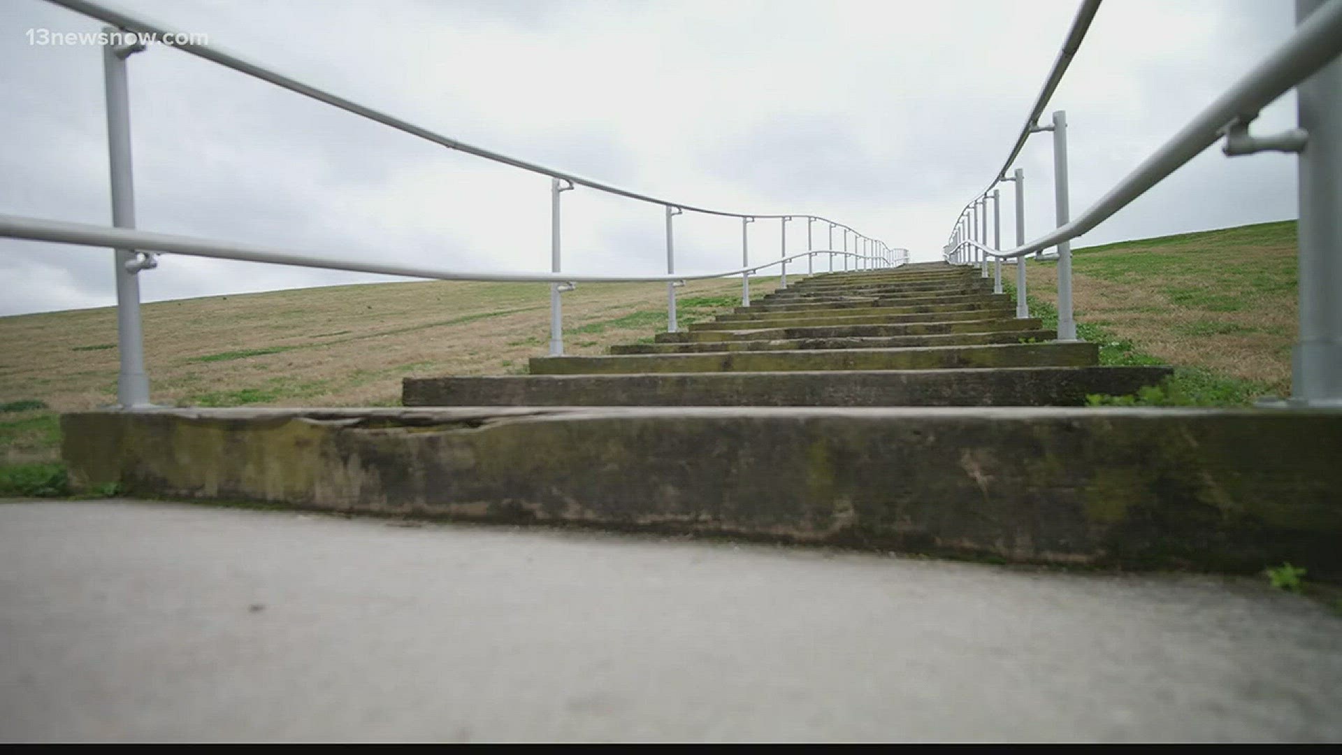 The City is looking for an artist to breathe new life into the iconic staircase on Mount Trashmore