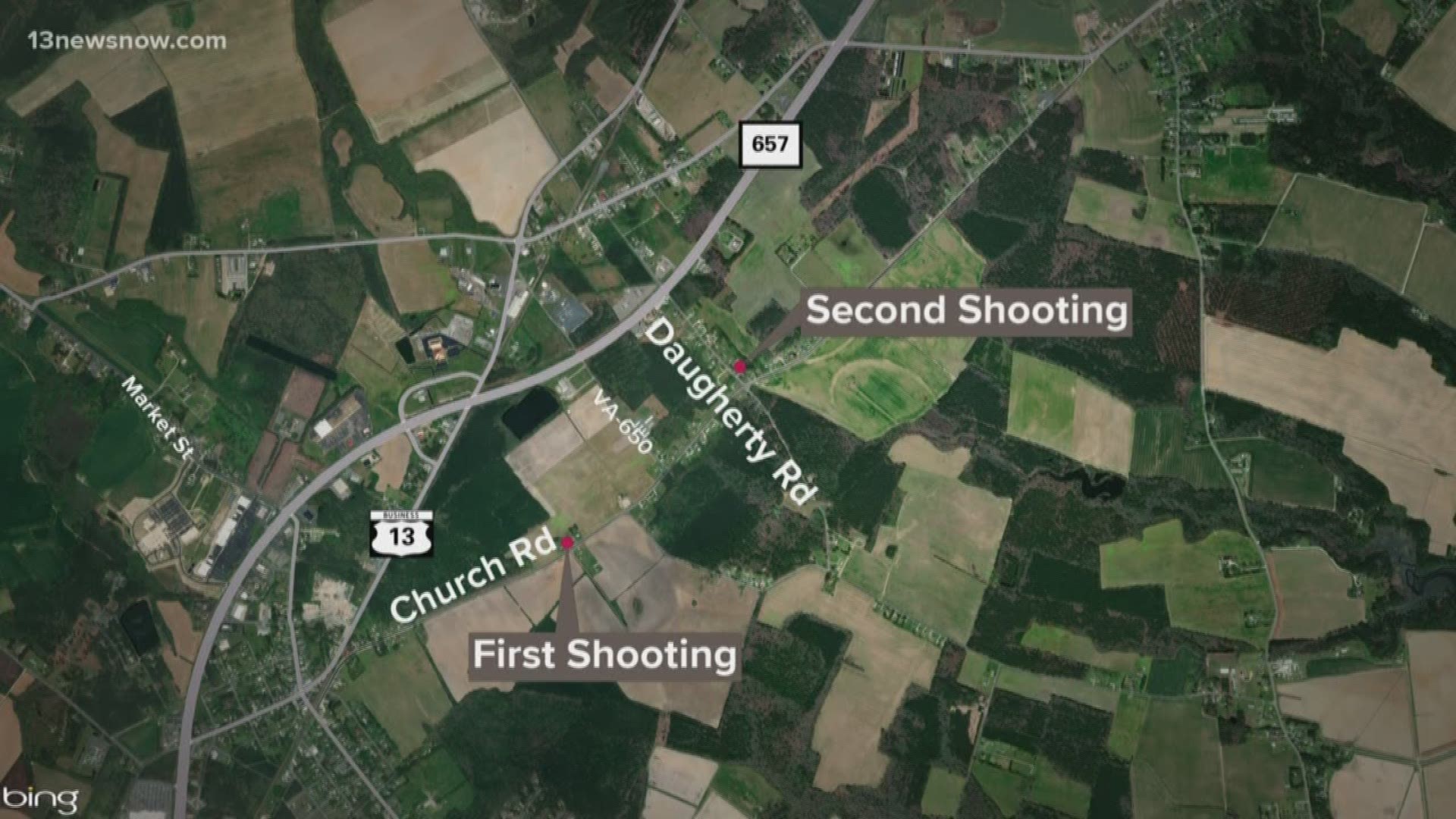 A man was shot multiple times in the chest. Minutes later, another shooting sent two women to the hospital overnight in Accomack County.